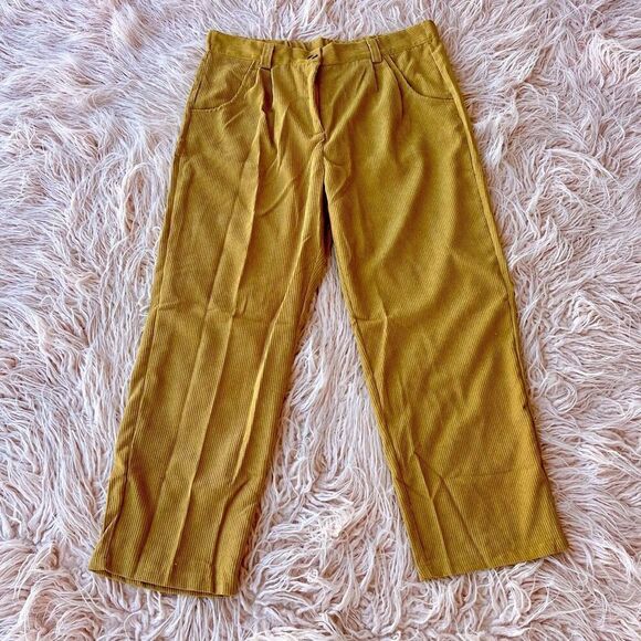 Yellow Corduroy Pants - Picture 1 of 2